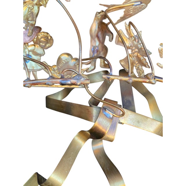 Late 20th Century Large Petites Choses All-Seasons Brass Wreath Dresden Easter Christmas Halloween Etc. For Sale - Image 14 of 17