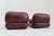 Set Vintage Italian Burgundy Lounge Chairs by Sapporo for Mobil Girgi, 1970s, Set of 2 For Sale - Image 9 of 11