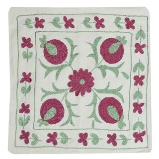 18"x19" Cotton Embroidery Cushion Cover. New Lace Pillow. Handmade Throw Pillow For Sale