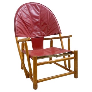 Red G23 Hoop Armchair attributed to Piero Palange & Werther Toffoloni, 1970s For Sale