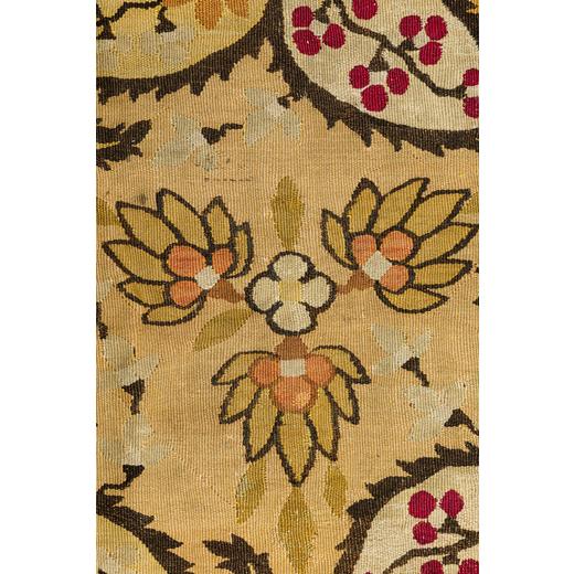 Rug & Kilim Antique French Aubusson Square Rug With All-Over Floral Design - Rug & Kilim For Sale - Image 4 of 5