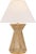 Transitional Chapman & Myers by Visual Comfort Signature Antigua 30" Table Lamp in Natural Abaca and Antique-Burnished Brass with Linen Shade For Sale - Image 3 of 3