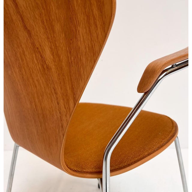 Wooden 3207 Chair by Arne Jacobsen for Fritz Hansen, 1980s For Sale - Image 15 of 17