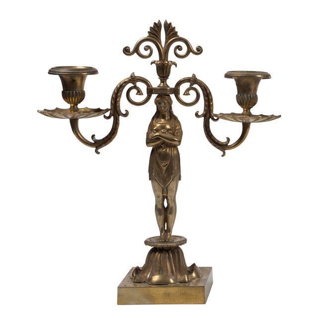 French Candleholders, 19th Century, Set of 2 For Sale - Image 3 of 5