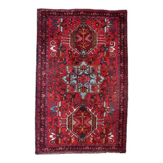 1920s, Handmade Antique Persian Karajeh Rug 2.9' X 4.6' For Sale