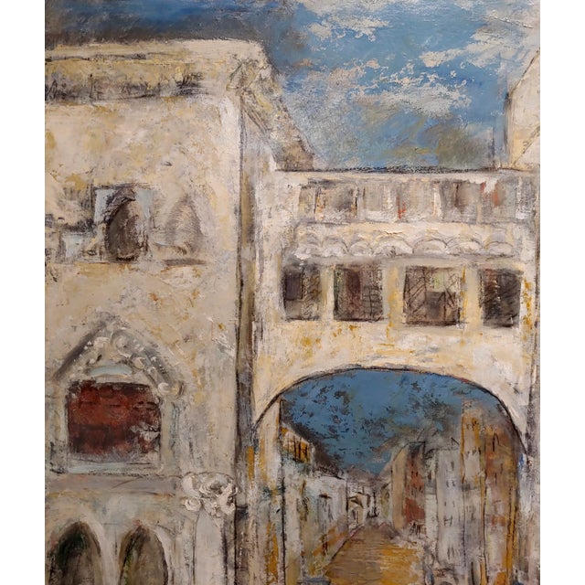 Dorothy Brown - Venice View - 1956 Oil Painting For Sale - Image 4 of 11