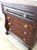 Brown Antique Empire Mahogany Chest of Drawers With Glass Hardware For Sale - Image 8 of 18