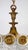 Brass and Glass 4-Light Chandelier from Kaiser-Leuchten, 1940s, in Very Good conditions. Designed 1920 to 1949 This piece...