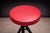 Mid-Century Modern Pair of Bar Stools in Hardwood & Leather, Unknown, 1950s For Sale - Image 3 of 9