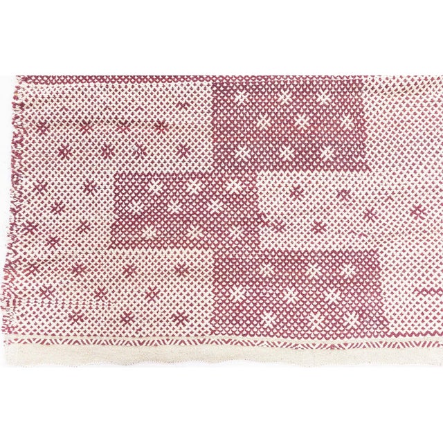 Textile Modern Moroccan Style Geometric Flat Weave Wool Rug by Doris Leslie Blau For Sale - Image 7 of 8
