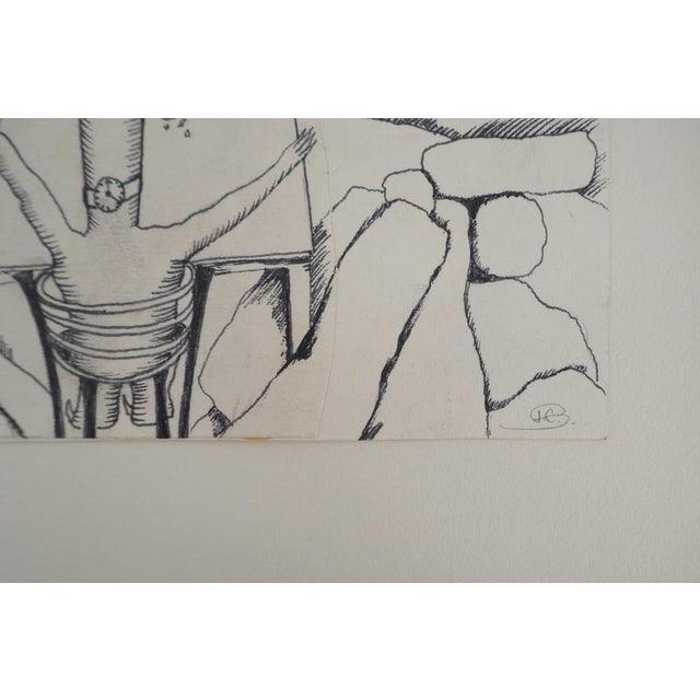 Jean-Claude SILBERMANN (1935)The Bourbon Glass on the Rocks, 1964Original ink drawingSigned in pencil at the bottomOn...