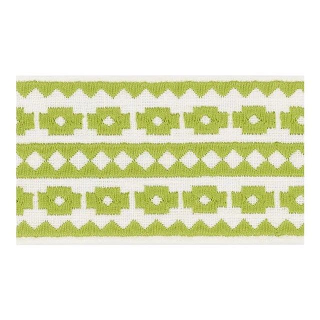 Sample - Schumacher Talitha Tape in Leaf For Sale