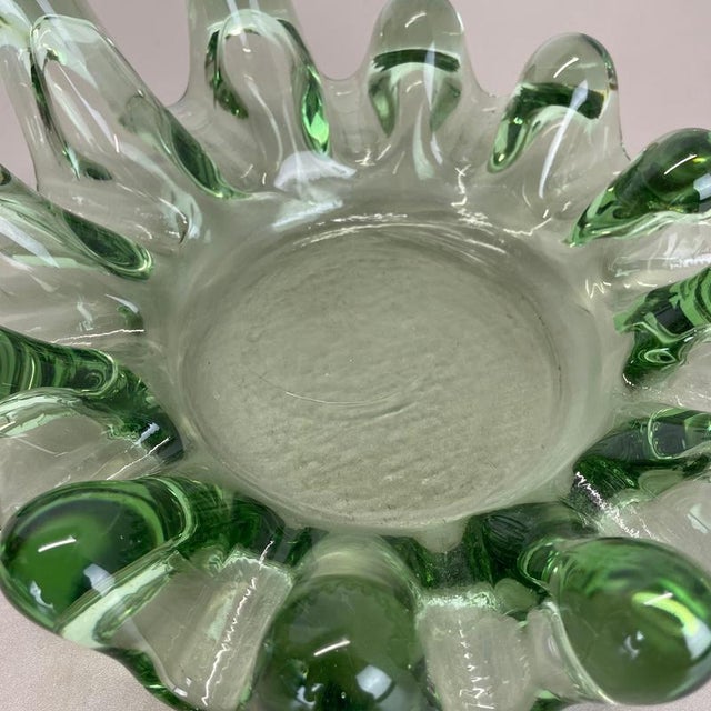 Large Brutalist Lucid Glass Shell Ashtray, France, 1970s For Sale - Image 13 of 18