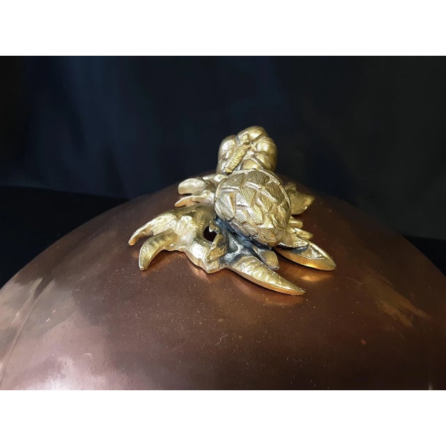 Mid-Century Modern Vintage Ruffoni Historia Style Copper Roaster For Sale - Image 3 of 7