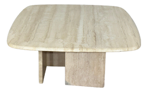 Vintage Travertine Coffee Table, 1970s