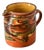 French 19th Century Marbled Glaze Pitcher For Sale