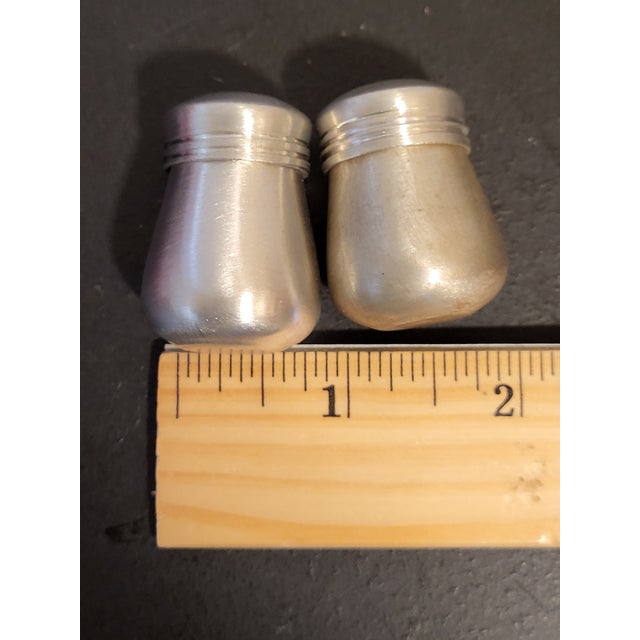 Chrome 1980s Bullacks Stainless Steel Individual Salt Shakers For Sale - Image 8 of 9