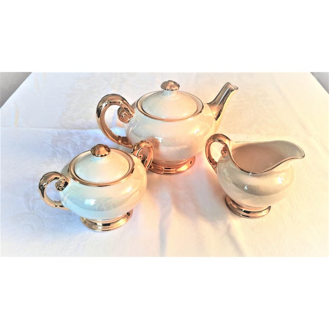 ACME Craftware 22k Gold Edged Cream Tea Set - Set of 3 ...