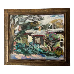 20th Century Oil on Canvas Framed Signed by Loudmila Tsoncheva