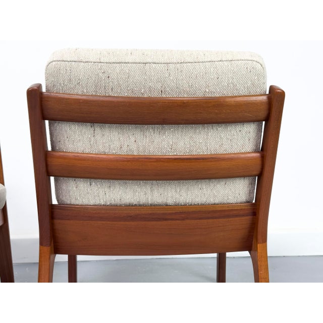 Senator Lounge Chairs in Teak and Wool by Ole Wanscher for Cado, 1960s, Set of 2 For Sale - Image 12 of 18
