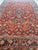 Orange Antique Persian Heriz Carpet Handmade Wool Oriental Rug, Rust, Navy-Medium Blue For Sale - Image 8 of 18