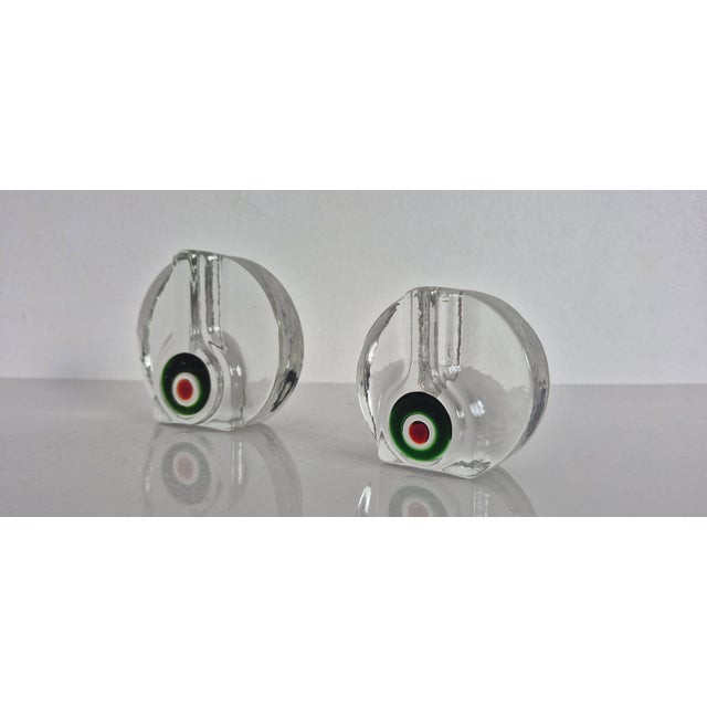 Green Pop Art Glass Vases by H. Düsterhaus for Walther-Glas, Germany, 1960s, Set of 2 For Sale - Image 8 of 17