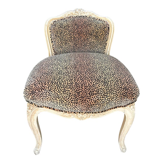 French Louis XV Style Vanity Chair For Sale