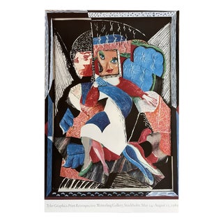 An Image of Celia Poster in the style of David Hockney, 1989 For Sale