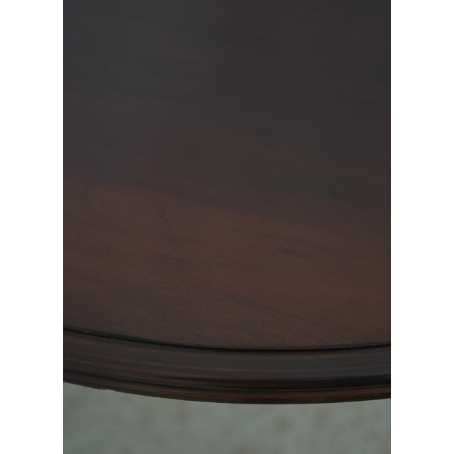 1980s Ethan Allen Queen Anne Cherry Dining Room Table For Sale - Image 5 of 18