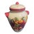 Hand Painted Italian Fruit Biscotti Cookie Jar Canister With Lid – Tuscan Kitchen Decor For Sale