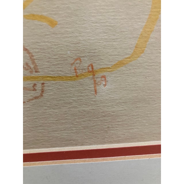 Mid-Century Figurative Drawing For Sale - Image 4 of 4