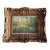 2025 Gouache Forest Light in Antique French Frame For Sale