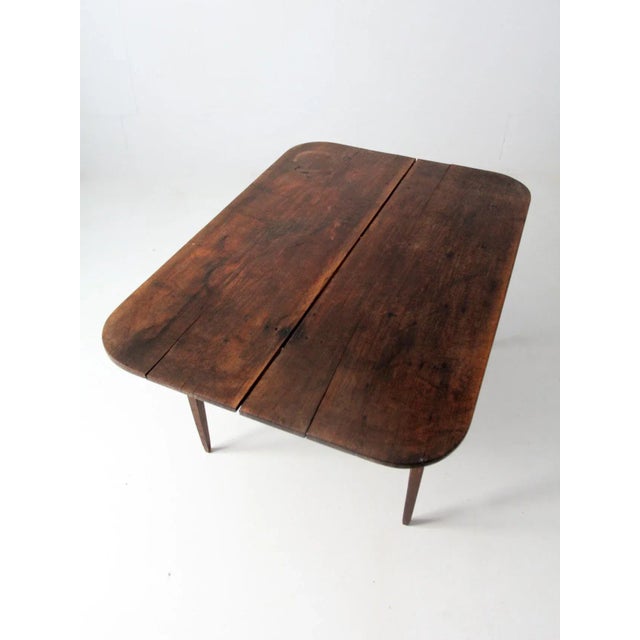 Antique Wooden Plank Top Table For Sale - Image 6 of 13