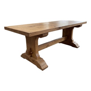 Vintage Farmhouse Dining Table in Elm, 1950 For Sale