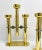 Mid-Century Modern 1980s Large Pair of Brass Post Modern Candelabra by Eg Cody Italy For Sale - Image 3 of 12