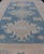 Transitional Turkish Oushak Rug With Geometric Medallion Design in Blue and Beige For Sale - Image 3 of 10