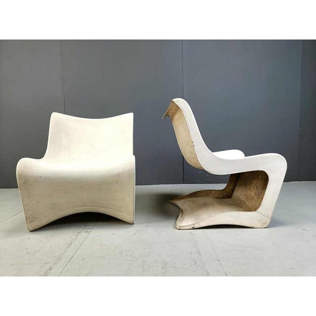 1960s Silène Lounge Chairs by M Borgnat for Clairitex, 1960s, Set of 2 For Sale - Image 5 of 10