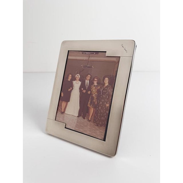 Silver-Plated Picture Frame by Pierre Cardin, France, 1970s For Sale - Image 6 of 14