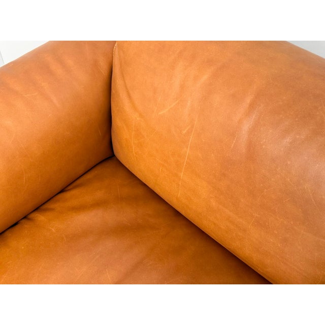 Bastiano Lounge Chair in Ash and Cognac Leather by Afra & Tobia Scarpa, Italy, 2000 For Sale - Image 10 of 12