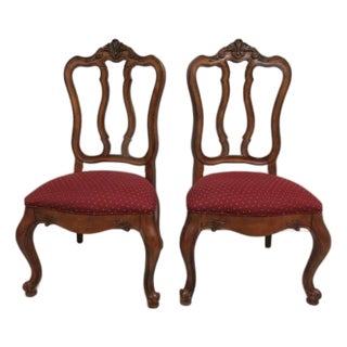 Pair Ethan Allen Tuscany French Country Dining Room Side Chairs C For Sale