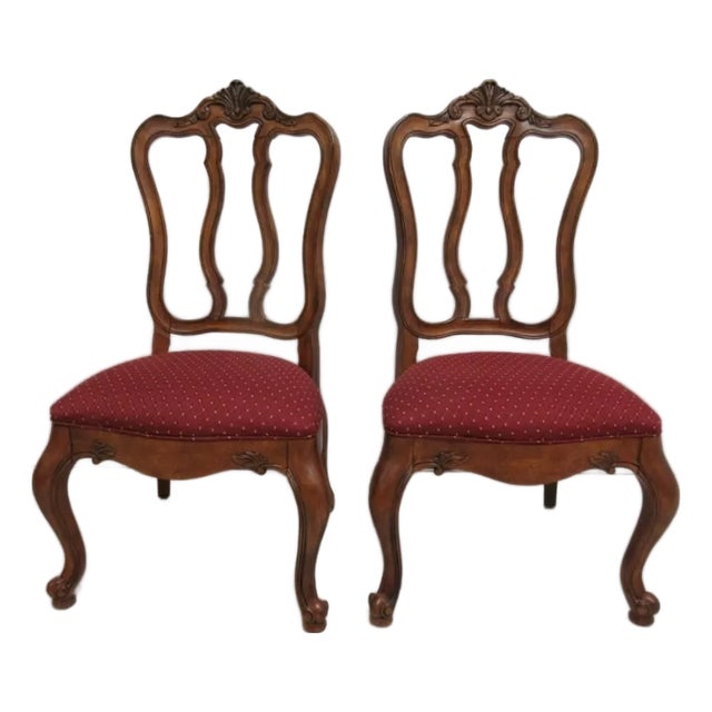 Pair Ethan Allen Tuscany French Country Dining Room Side Chairs C For Sale