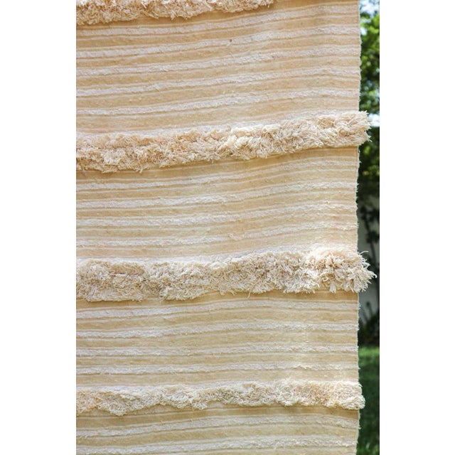 1960s Vintage Tribal Moroccan Handcrafted Wedding Blanket Throw For Sale In Palm Springs - Image 6 of 13