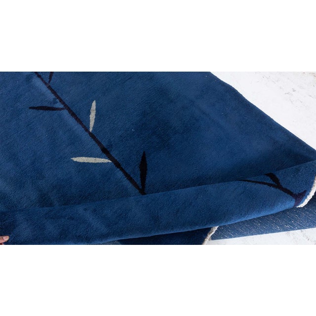 Rare Persian Mashad carpet by the master weaver Amoghli, inspired by modernity contemporary design.