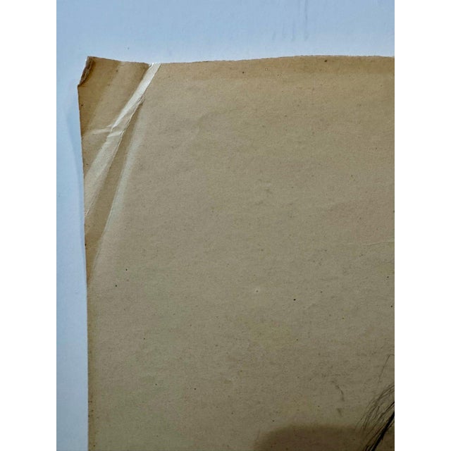 1950s Henry Emil Salloch Original Watercolor on Paper Seated Female Nude Figure. For Sale - Image 4 of 7