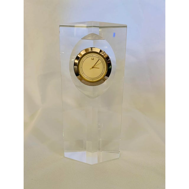 Vintage Hoya Museum Crystal Desk Clock For Sale - Image 13 of 13