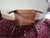 Vintage Georgian Style Two-Tier Mahogany Side Table 26” Height, Scalloped Apron Edge, Tea Table For Sale - Image 11 of 12