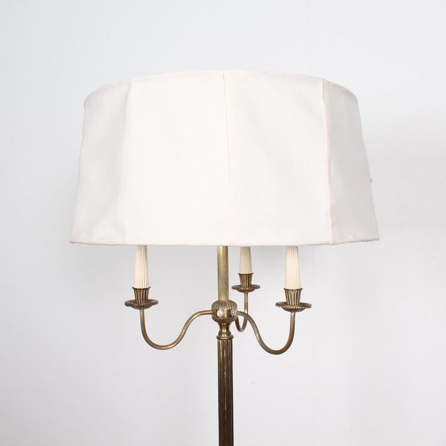 Mid-Century Modern Mid-Century Brass Floor Lamp, 1950s For Sale - Image 3 of 18