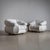 White 20th Century Pair of White Lounge Chairs by Adriano Piazzesi, Italy For Sale - Image 8 of 9