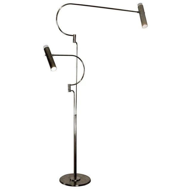 Black Nickel Southside Floor Lamp by Andrea Bonini For Sale - Image 6 of 6