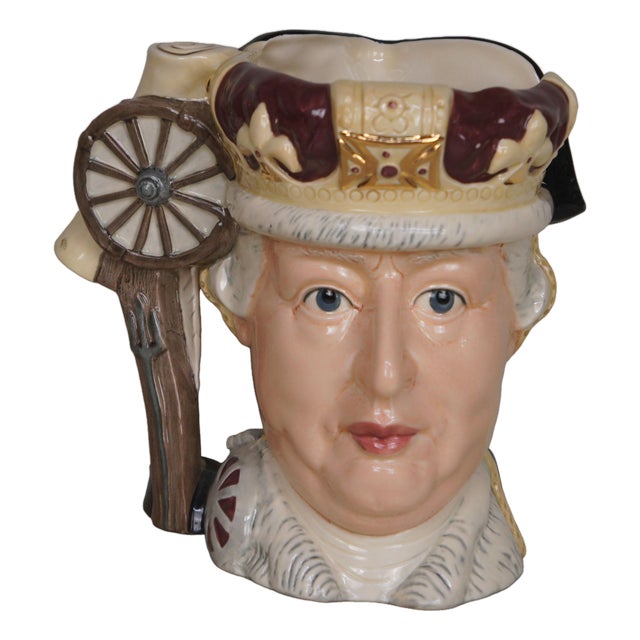 1980s English Signed Royal Doulton George Washington & King George III Toby Character Jug For Sale